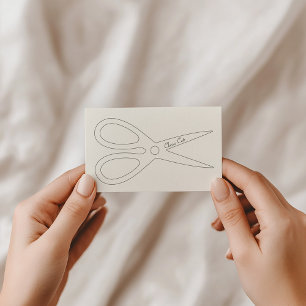 Cartão De Visita Cabelos barbeadores de adolescentes cortados com t