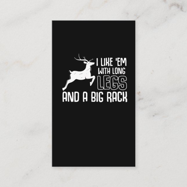 Cartão De Visita Caça à Floresta de Caça (Frente)