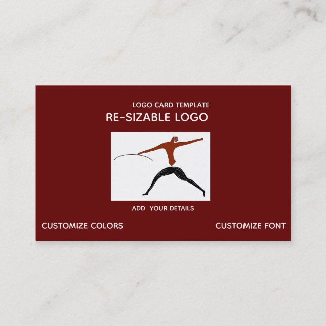 Cartão De Visita Caçador de Logotipo (Frente)