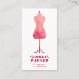 Cartão De Visita Caçador De Vestresse De Seamstress De Roupa Manneq