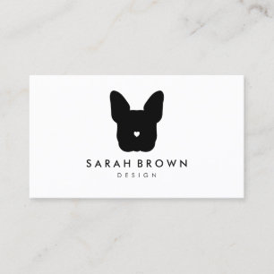 Cartão De Visita Cachorro Bulldog Francês filhote de cachorro babá 