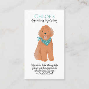 Cartão De Visita Cachorro Cachorro Marcado Adorável