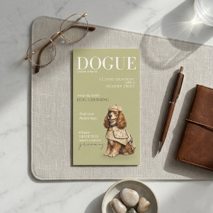 Cartão de Visita Cachorro Dogue Sage Cocker Spanie