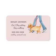 Cachorro Fofo andando Pet sitting aquarela 