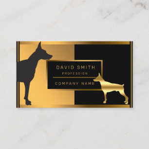 Cartão De Visita Cachorro Profissional De Luxo Adicione Seu Texto