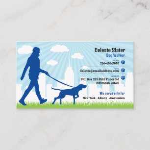 Cartão De Visita Cachorro Walker, Pet Sitting, Vet, Pet Care