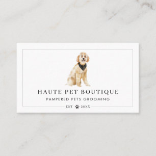 Cartão De Visita Cachorros Cachorros Aquecidos Alcance e Salão