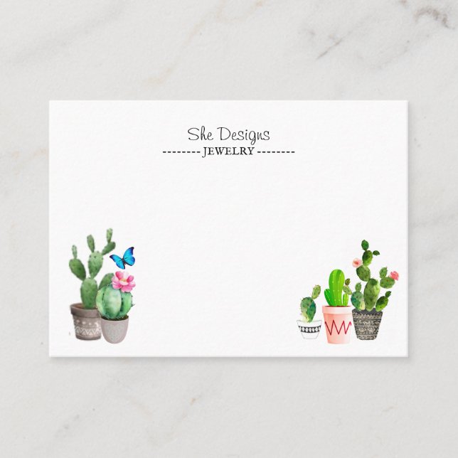 Cartão De Visita Cacto (Frente)