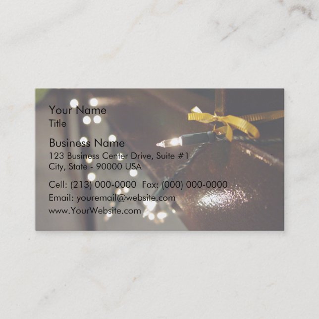 Cartão De Visita Cadeia LED (Frente)