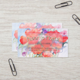 Cartão De Visita Cadeias Vermelhas Selvagens