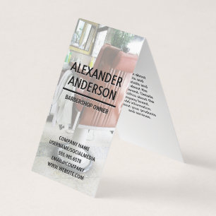 Cartão De Visita Cadeira de Barbershop