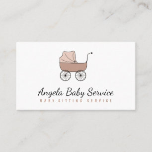 Cartão De Visita Cadeira de Bebê Babá Creche Berçário