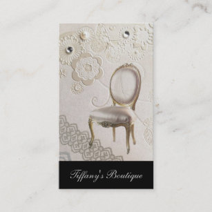 Cartão De Visita cadeiras romanas de candelabro rococo
