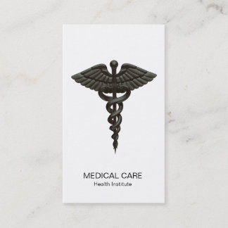 Cartão De Visita Cadubo Médico Simples Profissional Branco Preto
