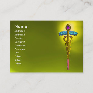 Cartão De Visita CADUCEUS, TOPAZ AMARELO AMARELO AMARELO ametísta d