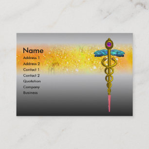 Cartão De Visita CADUCEUS, vibrante, ametista