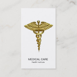 Cartão De Visita Caduco Dourado Médico do Precioso Profissional