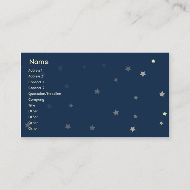 Cartão De Visita Cães do sono - negócio (Frente)