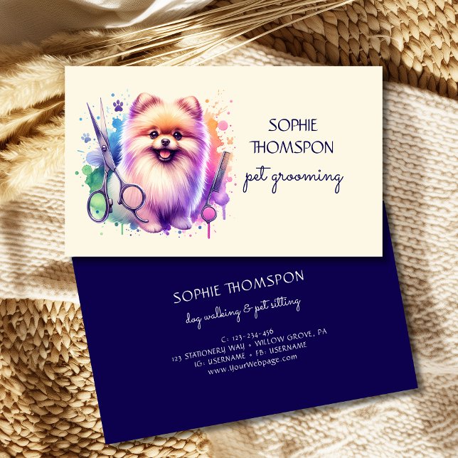 Cartão De Visita Cães e animais de estimação (Criador carregado)