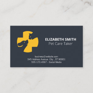 Cartão De Visita Cães  Formador  Abrigos para animais