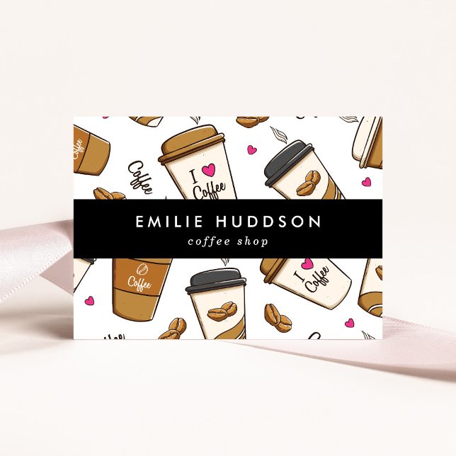 Cartão De Visita Café, Café Feijão, Barista, Compro Café (Criador carregado)