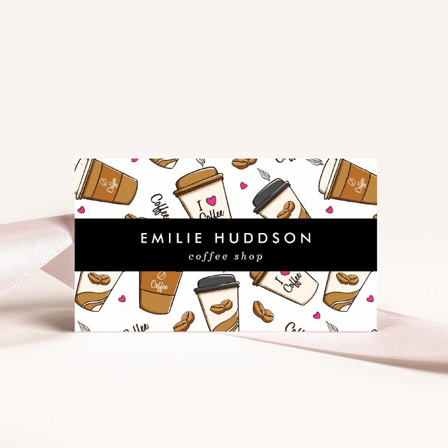 Cartão De Visita Café, Café Feijão, Barista, Compro Café (Criador carregado)