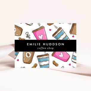 Cartão De Visita Café, Café Feijão, Barista, Compro Café