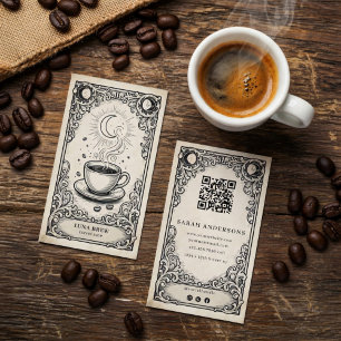 Cartão De Visita Café Celestial   Celestial Vintage
