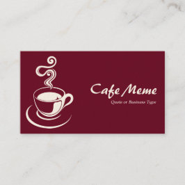 Cartão De Visita Café - Crimson 65001d (Creme)