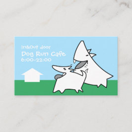 Cartão De Visita Café de Corrida de Cachorro