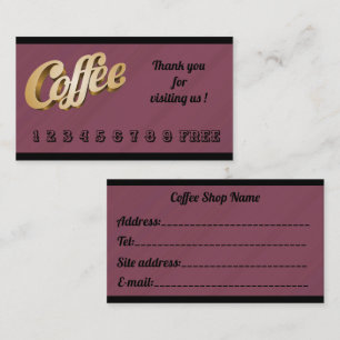 Cartão De Visita Café Marble Castanho Livre Moderno de Luxo