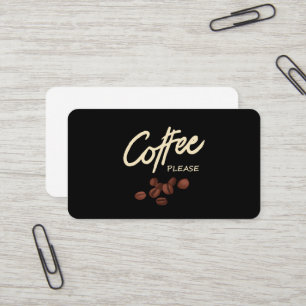 Cartão De Visita Café Por Favor, Café