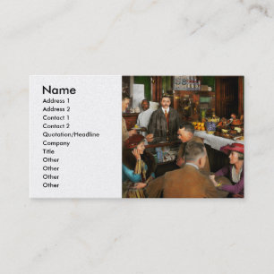 Cartão De Visita Café - Tentações 1915