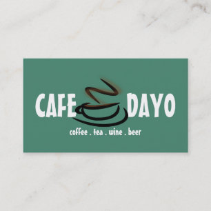 Cartão De Visita Café Xícara Chá Vinho Cerveja
