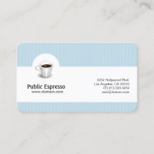 Cartão De Visita Cafetaria elegante