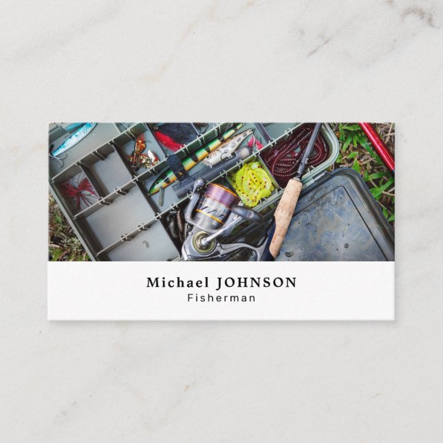 Cartão De Visita Caixa da Armação de Pesca, Pescador, Entreposto de (Frente)