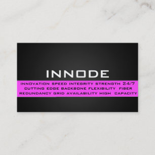 Cartão De Visita Caixa da informação no rosa