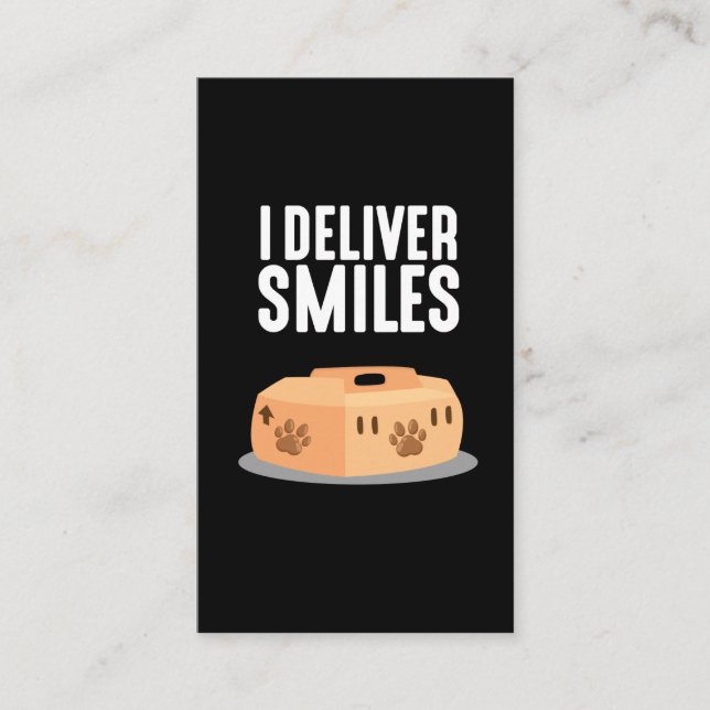 Cartão De Visita Caixa de transporte de animais de companhia (Frente)