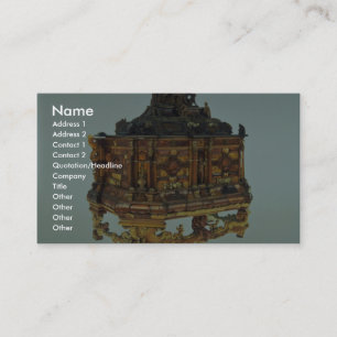 Cartão De Visita Caixão ambarino do século XVII, Malbork, Polôni