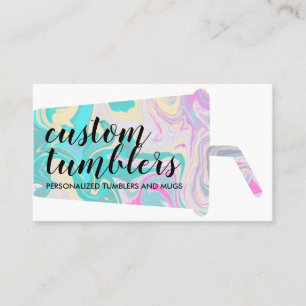 Cartão De Visita Caixão de compra de caneca de viagem