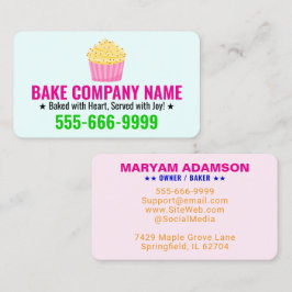 Cartão De Visita Cake Bakery Logo & Slogan | Professional Company