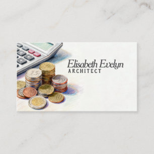 Cartão De Visita Cálculo Financeiro e Economia