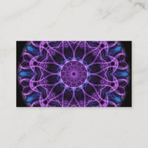 Cartão De Visita Caleidoscópio Amethyst do desejo