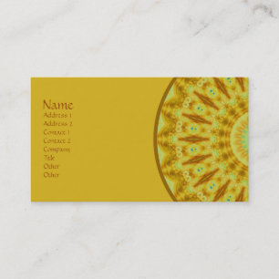 Cartão De Visita Caleidoscópio do Fractal do Sunburst