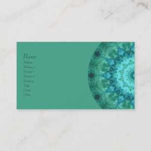 Cartão De Visita Caleidoscópio do medalhão do oceano