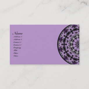 Cartão De Visita Caleidoscópio ideal roxo