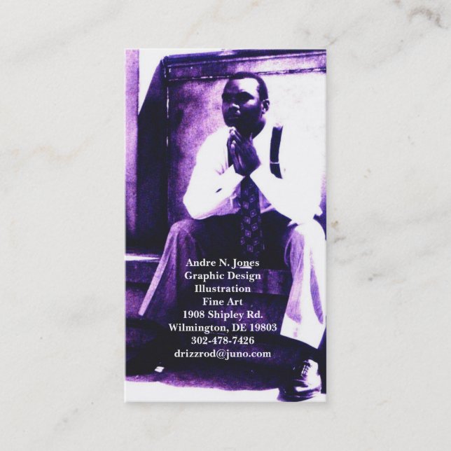 Cartão De Visita calendário 9, Andre N. JonesGraphic DesignIllustr… (Frente)