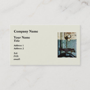 Cartão De Visita Calibres na oficina de máquinas