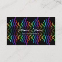 caligrafia das ondas coloridas abstrato arco-íris