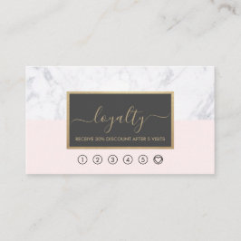 Cartão De Visita Caligrafia Elegante Moderna Blush & Lealdade de Ci